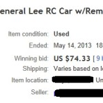 Ebay Gen Lee Auction 7